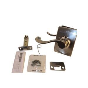 Schlage F10 ACC 619 CEN Door Lever Handle Set Satin Nickel Latch Strike in Box